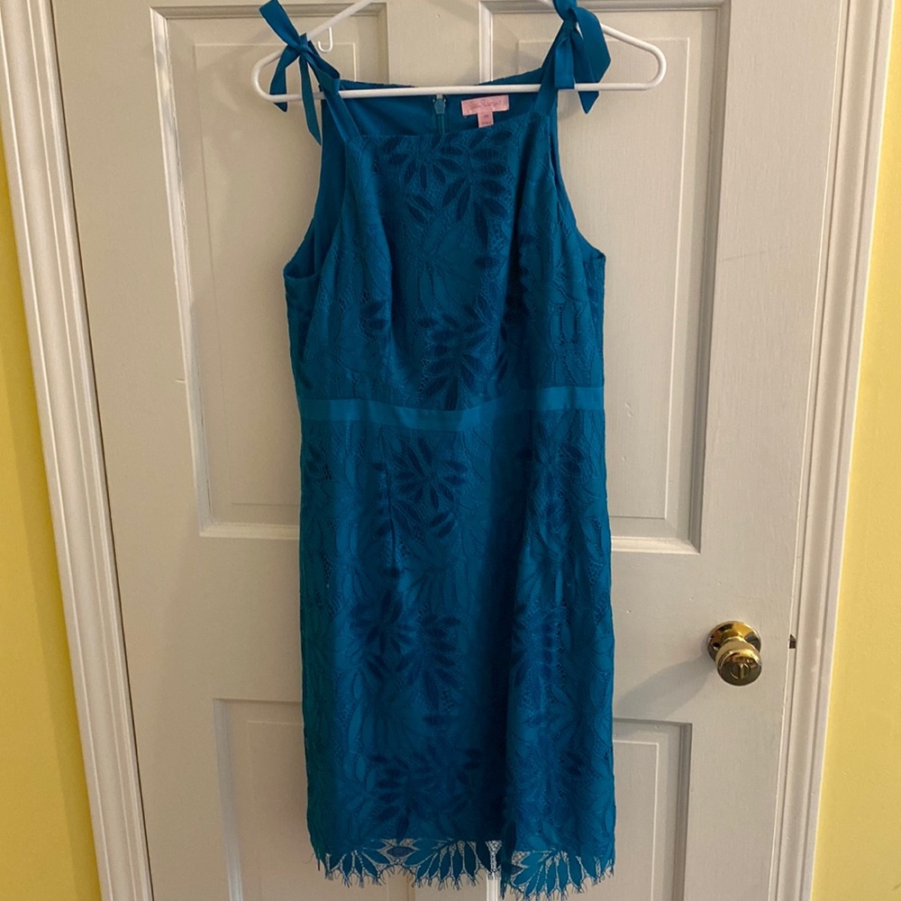 Lilly Pulitzer Tidal Wave Fern Gallery Lace Dress